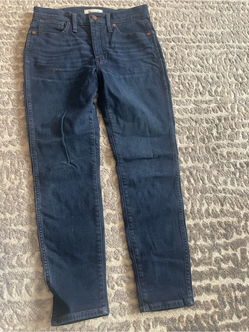 Madewell Women's Skinny Jeans in Dark Blue Denim